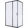 Душевой уголок Alex Baitler AB14120B1 профиль черный, стекло прозрачное, 120x90x200