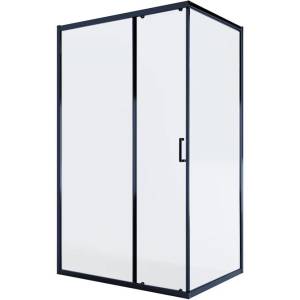 Душевой уголок Alex Baitler AB14120B1 профиль черный, стекло прозрачное, 120x90x200