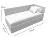 Кровать Лига Диванов Лига-039 122063 белый правая 90x200 фото 8