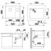 Мойка кухонная Blanco Subline 340/160-U 523550 алюметаллик фото 4