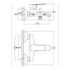 Смеситель для ванны Orange Loop M26-100CR,хром фото 6