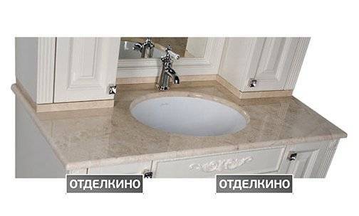 Столешница Aquanet Кастильо 120 crema nova