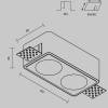 Встраиваемый светильник Technical Gyps Modern DL123-GU10-02-W фото 10