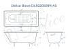 Чугунная ванна Delice Biove DLR220509R-AS 170x75, с антискользящим покрытием, с ручками, без ножек фото 9