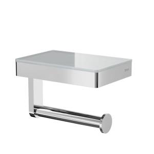 Держатель туалетной бумаги Black&White GA-9620C с полкой, хром