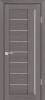 Межкомнатная дверь Profilo Porte экошпон PS-17, остеклённая, грей мелинга 600x1900