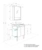 Тумба-умывальник Aquaton Сканди Doors 45 Белый 1A278701SD010 с раковиной Адриана 45 1WH501630 фото 7