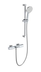 Смеситель для ванны Wonzon & Woghand WW-C2017-A-CR с душевым гарнитуром и термостатом, хром