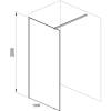 Душевая перегородка Ravak Walk-In Wall GW9WA0C00Z1 100x200 см, профиль хром, стекло прозрачное фото 11