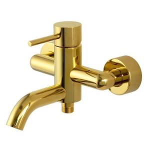 Смеситель для ванны Remer X-Style X05DO золотой глянцевый