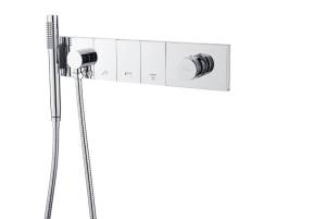 Смеситель для ванны и душа Boheme Zodiac 132-SYS-CR с ручным душем, Chrome