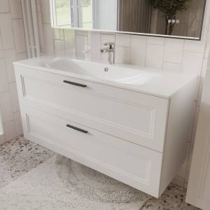 Тумба с раковиной Terminus Classik CLA101202900301O белый, 120x62