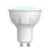Лампа светодиодная Uniel LED-JCDR 6W/NW/GU10/FR PLP01WH