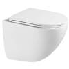 Унитаз подвесной Sintesi Ellipse SIN-TS-ELL-153 Tornado 3.0 безободковый, с крышкой-сиденьем микролифт