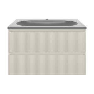 Тумба под раковину Vincea Welle (Велле) VMC-2WL800MBG бежевый матовый софт-тач, 80 см
