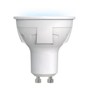 Лампа светодиодная Uniel LED-JCDR 6W/NW/GU10/FR PLP01WH