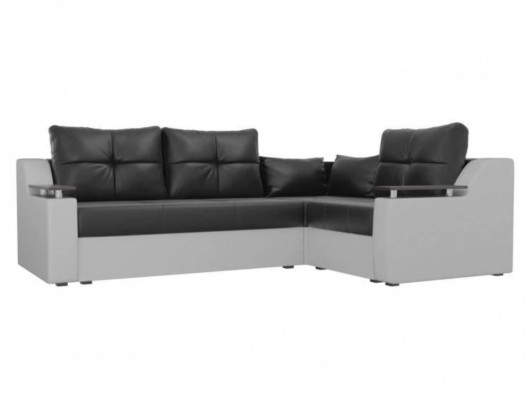 Диван угловой Лига диванов Кронос 114653 Черный Правый