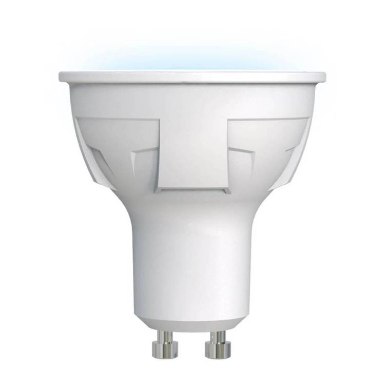 Лампа светодиодная Uniel LED-JCDR 6W/NW/GU10/FR PLP01WH