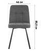 Набор из 4 стульев Stool Group Trell OS-2445-5 Bregocv-34 brown DUAL X4 коричневые фото 9