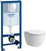 Комплект Инсталляция Grohe Rapid SL 3 в 1 с кнопкой смыва + Унитаз Laufen Pro Rimless безободковый