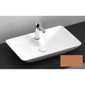 Раковина Isvea SistemaY Clear 10SY50060SV-2H 60 см, коричневая матовая