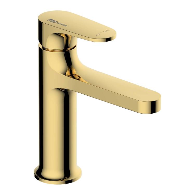 Смеситель для умывальника Wasserkraft Neckar 2103, золото