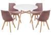 Обеденная группа Woodville Арги 90 532547 light purple, white, wood, стулья велюр