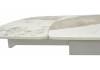 Стол Woodville Rivoli 493167 gloss luxury pandora sintered stone, white 140(200)x90x76 фото 4