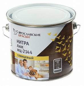 ЯРОСЛАВСКИЕ КРАСКИ НЦ-2144 нитралак по дереву, для внутренних работ, глянцевый (1,7кг)