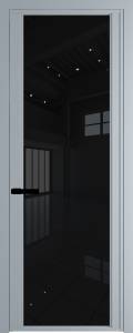 Межкомнатная дверь Profil Doors 2 AGP цвет профиля Серебро, стекло безопасное 6 мм черный триплекс 800x2000