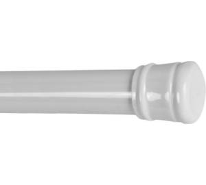 Карниз для ванной Bath Plus KKmnAK-004 с кольцами, белый