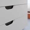 Тумба с раковиной Uperwood Modul подвесная, матовая, белая, графит, 100 см фото 10