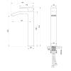 Смеситель для раковины Wonzon & Woghand WW-88239009-CR высокий, хром фото 6