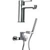 Душевой комплект для ванной Смеситель Paini Arena 92CR105FTKM для ванны с душем + Смеситель 92CR211FTKM для раковины
