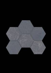 Мозаика Estima Luna 39617 Mosaic/LN04_NS/TE04_NS/25x28,5/Hexagon Black 25x28.5
