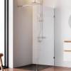 Душевая перегородка Am.Pm X-Joy W94WI-110-F1-MTE 110x195, стекло прозрачное 6 мм, профиль хром матовый фото 2