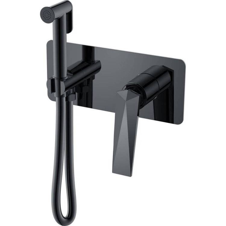 Гигиенический душ Boheme Venturo 377-SGM Shine Gun Metall, со смесителем, с внутренней частью