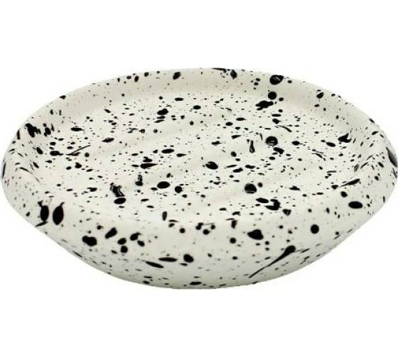 Мыльница Bath Plus Confetty W-CE1616B-SD белый, черный