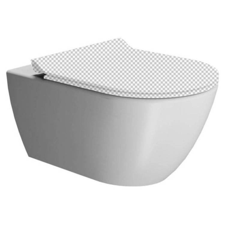 Чаша для унитаза подвесного GSI Pura 8815FR509 Белый матовый, без сиденья