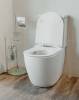 Чаша унитаза Creto Logan L1 1001-004-WF безободковая, белая, с сиденьем фото 4
