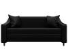 Прямой диван Лига Диванов Лига-071 129771 GRIFON 18 черный фото 2