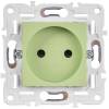 Розетка 1-местная с защитными шторками IEK Skandy SK-R13-10-K06 мятный фото 3