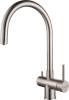 Комплект Paulmark Gerberg PM214444-BS брашированная нерж. сталь + Смеситель Paulmark Heller He213218-SS для кухонной мойки, нержавеющая сталь фото 4