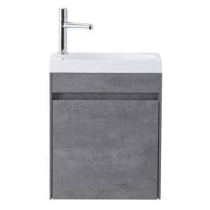 Тумба под раковину BelBagno PIETRA MINI-460-1A-SO-SCM-L Stucco Cemento, 45.4x53x25.7