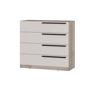 Комод БТС МЕБЕЛЬ Урбан КМ-02 00-00166293 дуб смоки, кашемир
