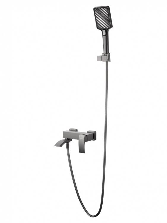 Смеситель для ванны Wonzon & Woghand WW-88639009-BGM с душем, темный графит