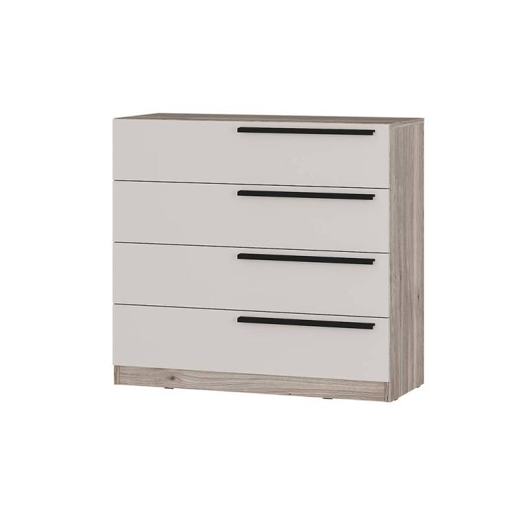Комод БТС МЕБЕЛЬ Урбан КМ-02 00-00166293 дуб смоки, кашемир