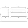 Тумба с раковиной Uperwood Tanos 3930421701 черная, уголь, 100 см фото 10