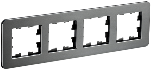 Рамка 4-постовая IEK Brite BR-M42-M-01-K48 титан