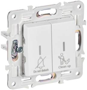 Выключатель 2-клавишный IEK Skandy SK-V20-2-10-K01 арктический белый